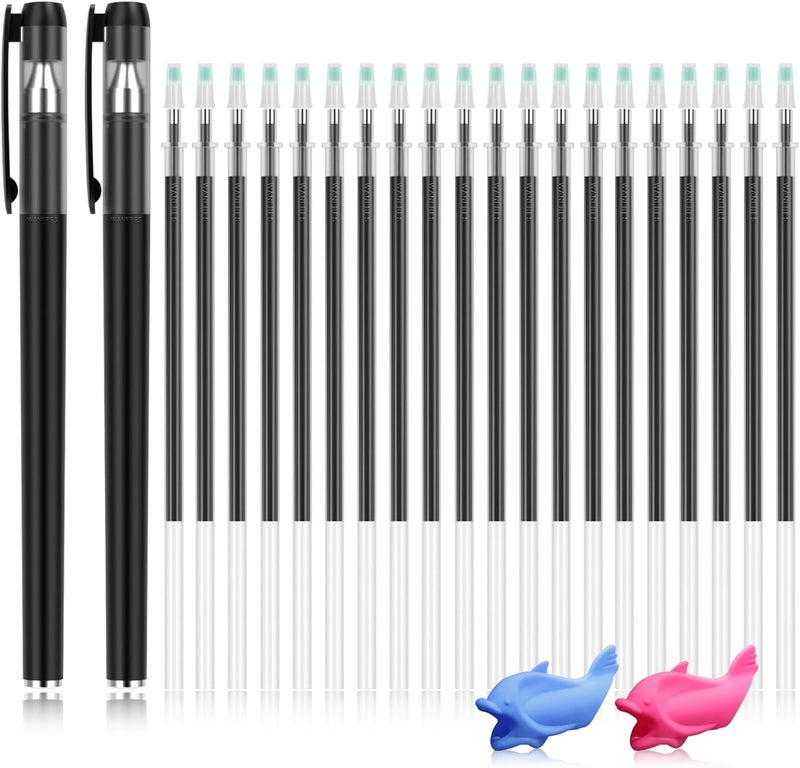WANFRES disappearing ink pen & magic ink pen refills, Suitable reusable magic grooved writing practice or grooved writing books for kids 3–5 for children's books, Grooved handwriting practice for kids - Image 1